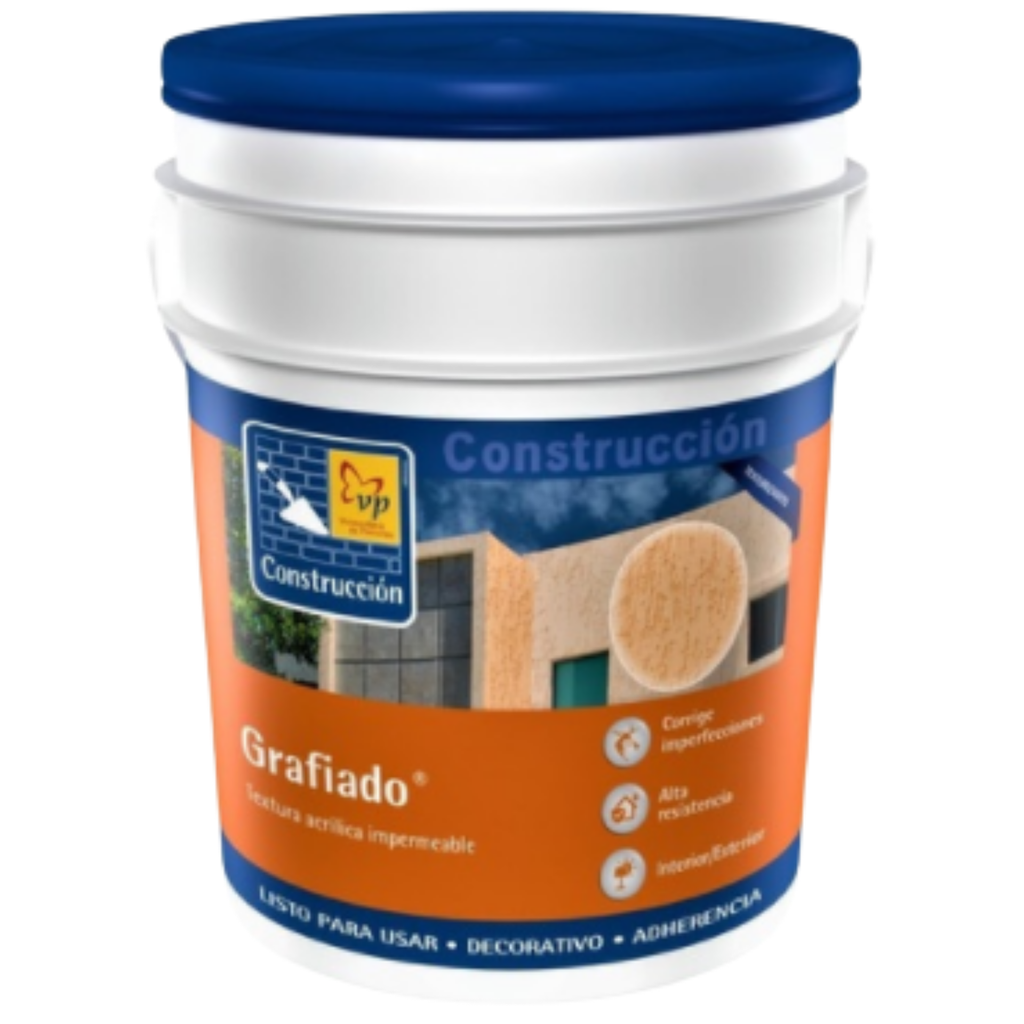 Pintura Texturizada Grafiado VP Neutro  Cuñete de 5 Galones