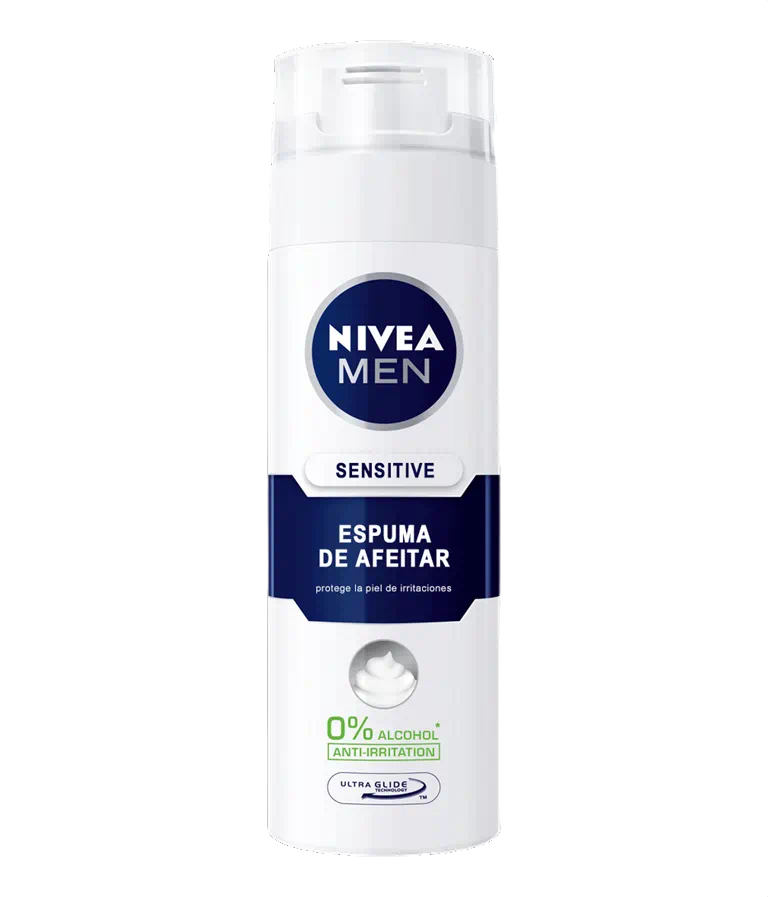Espuma de Afeitar Nivea Caballero Silver Sensitive 200 ml