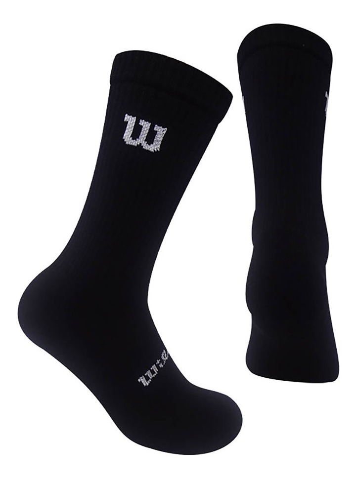 Calcetin/Media tobillera deportiva de algodón Wilson Unisex X3 Unitalla
