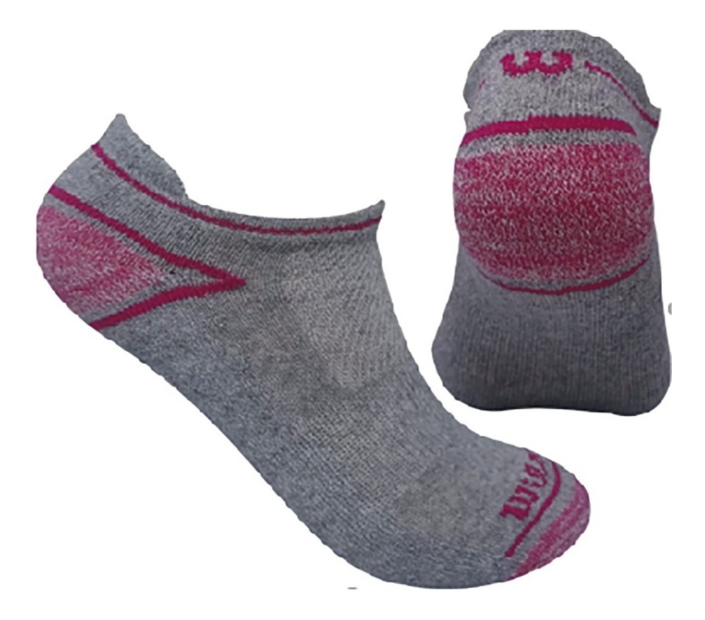 Medias tobillera deportiva de fibra sintetica Wilson dama X3 Unitalla