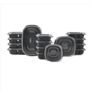 Set de Envases 30 piezas Varios Tamaños Takealongs Rubbermaid Negro