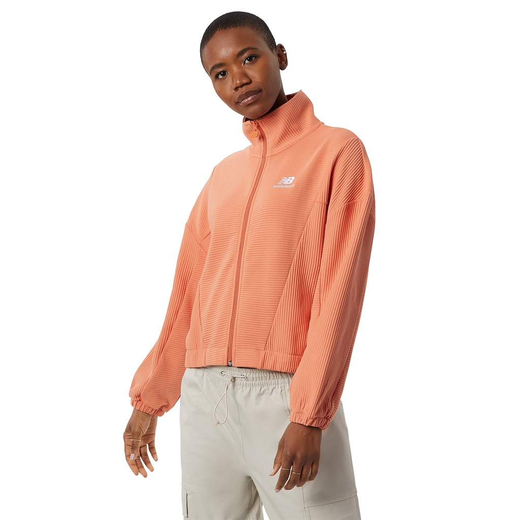 [WJ23500-CDA-B] Chaqueta de Mujer New Balance Athletics Track Melon (L)