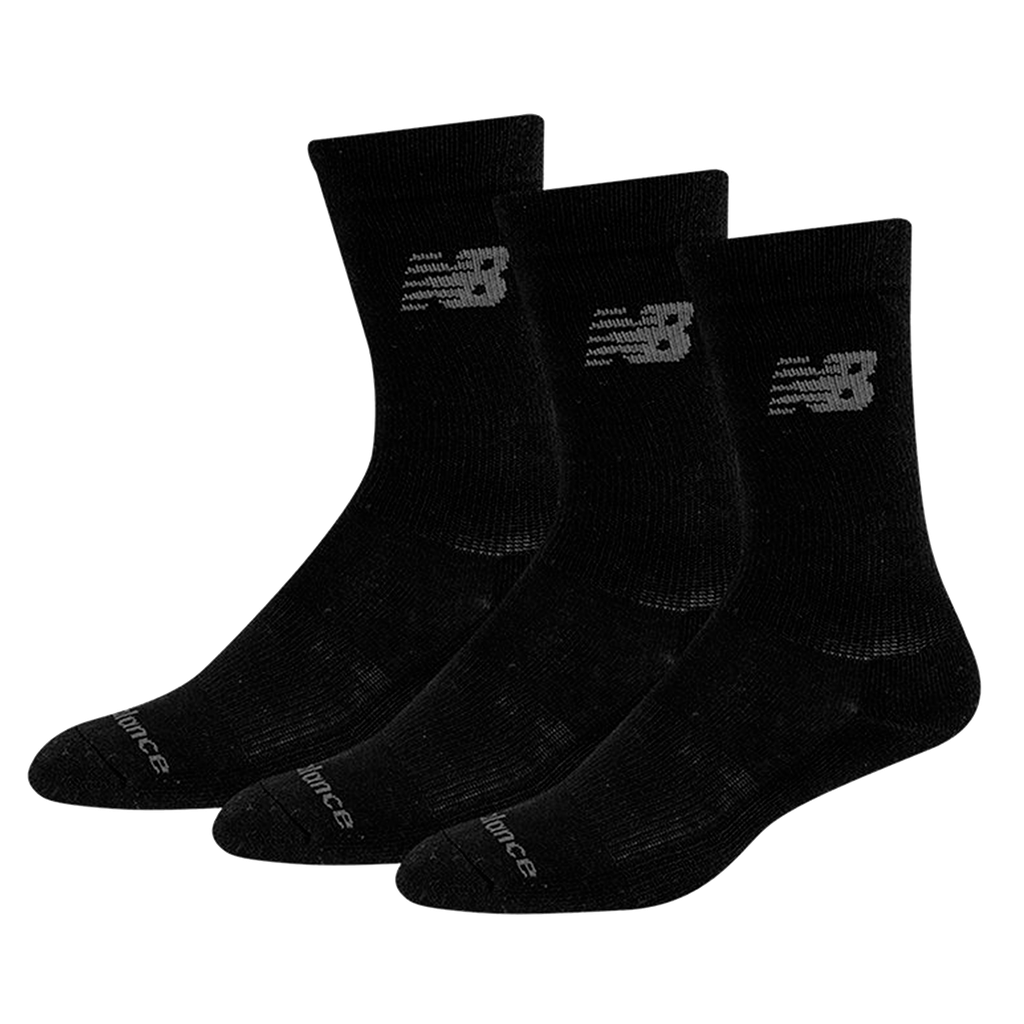 **Media Alta New Balance Unisex 3 Pack Negro
