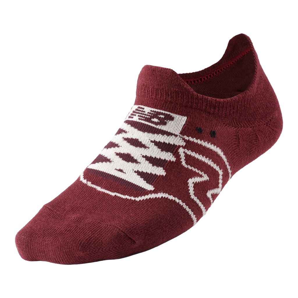 [LAS82221-RD-L] Medias Cortas New Balance Sneaker No Show Vinotinto (L)
