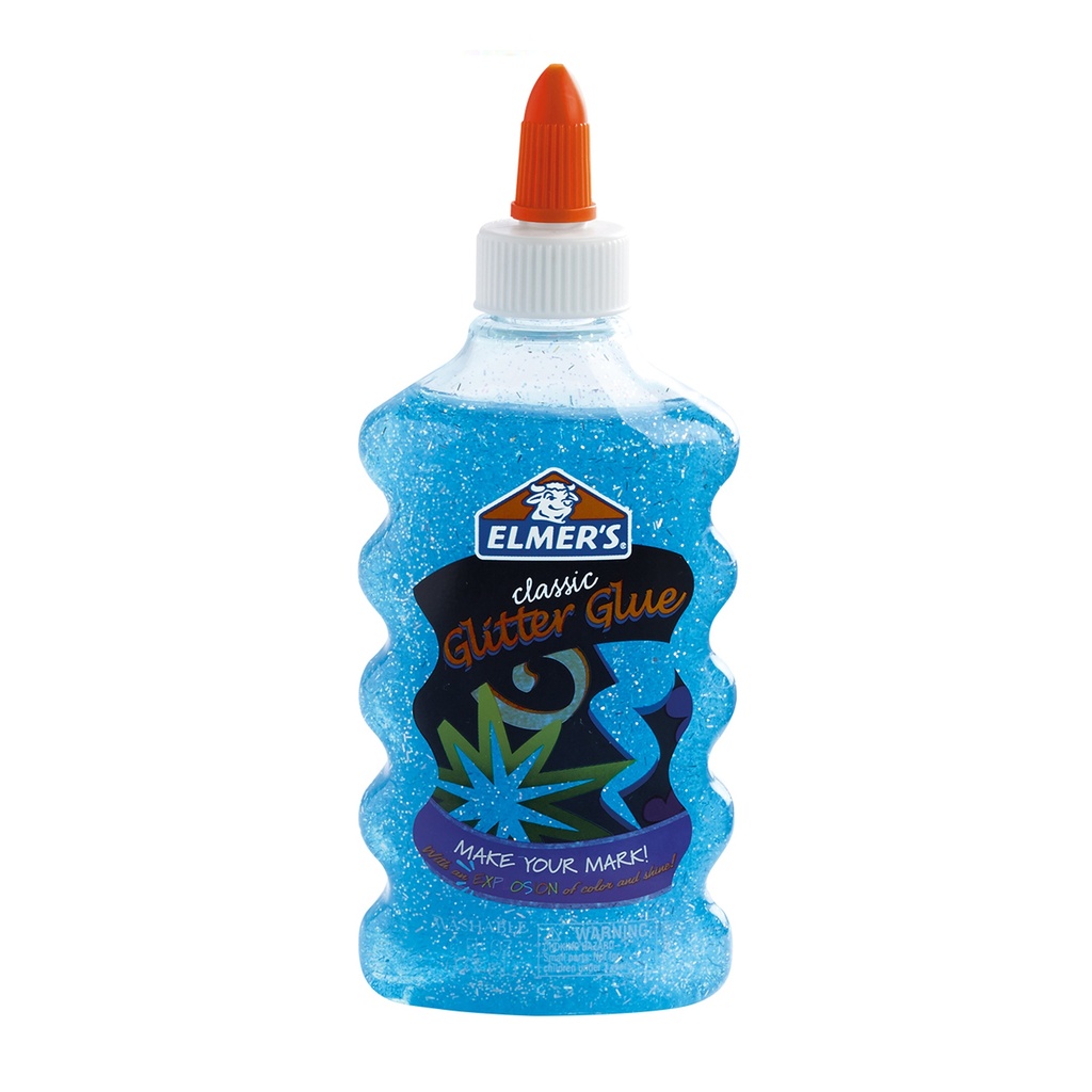 Pega Elmer's Glitter Blue18PK/100 6OZ