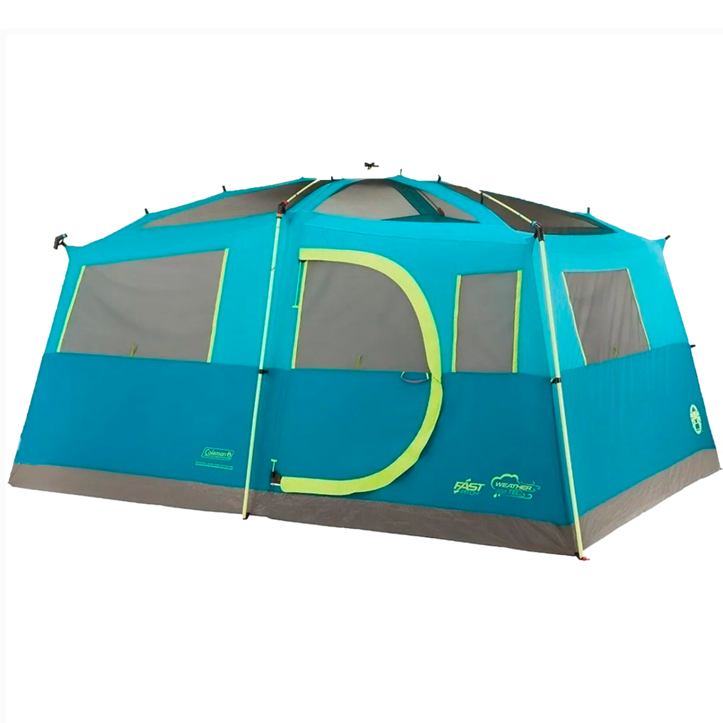 Carpa Coleman Tenaya Lake Fast Pitch con Armario 8 Personas Azul con Verde