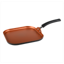 Plancha Asador Practix 27 Cm Aluminio Anodizado Magefesa