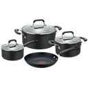 Juego de Ollas Batería Practix 7 Pzas Aluminio Anodizado Magefesa 