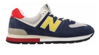 Zapato de Hombre New Balance 574 Azul marino/Amarillo