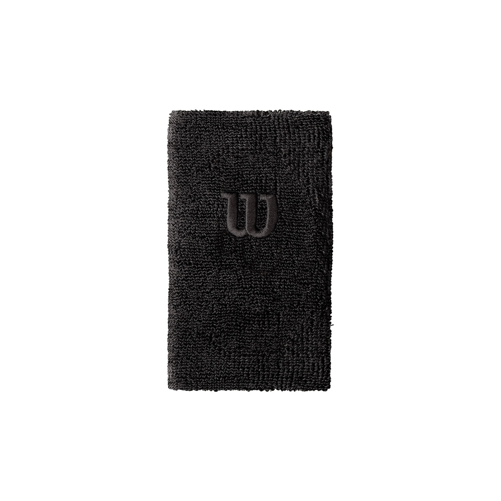 Muñequeras Extra Ancha Wilson Negro  (1 par)