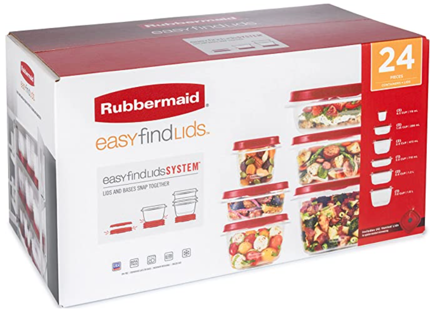 Set de Envases 40 Piezas Easy Find Rubbermaid