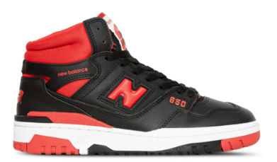 [BB650RBR-D-10.5] Botín Lifestyle New Balance 650 (Negro y Rojo, 10.5)
