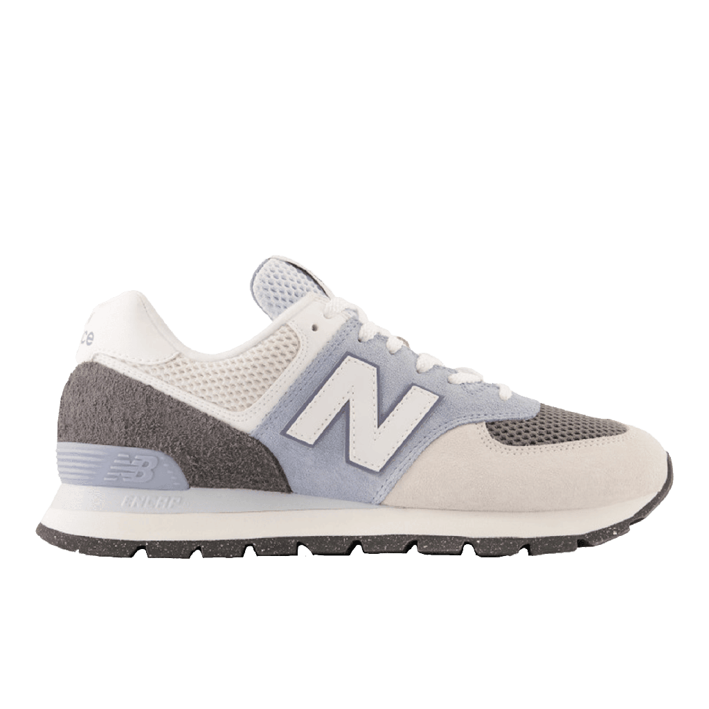 [ML574D2G-D-10.5] Zapato Lifestyle New Balance 574 Rugged  (Azul Claro y Gris, 10.5)