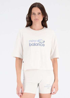 Camiseta Mujer New Balance Essentials Reimagined Dual Colored Blanco (8 unidades)