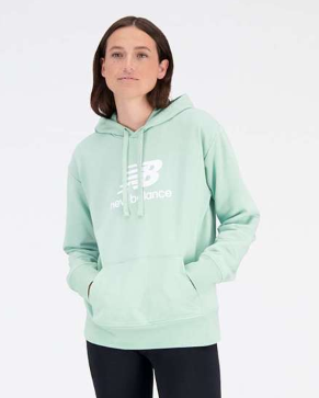 [WT31533-SAE-L] Sueter Mujer New Balance Essential Stacked Logo French Terry (Menta, L)