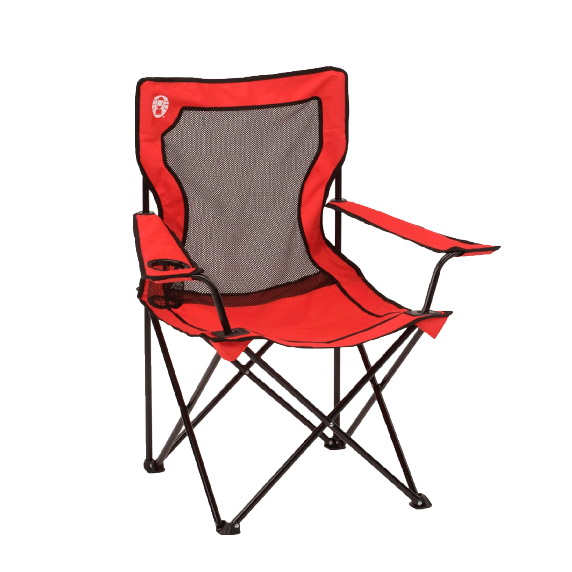 Silla Plegable Coleman Broadband con Malla COLEMAN CAJA x 1 Silla Plegable para Acampar. Lleva un asiento cómodo contigo al campamento con la silla de camping Coleman Broadband Mesh Quad. Ideal para acampar, hacer picnics o barbacoas en el jardín, esta versáti