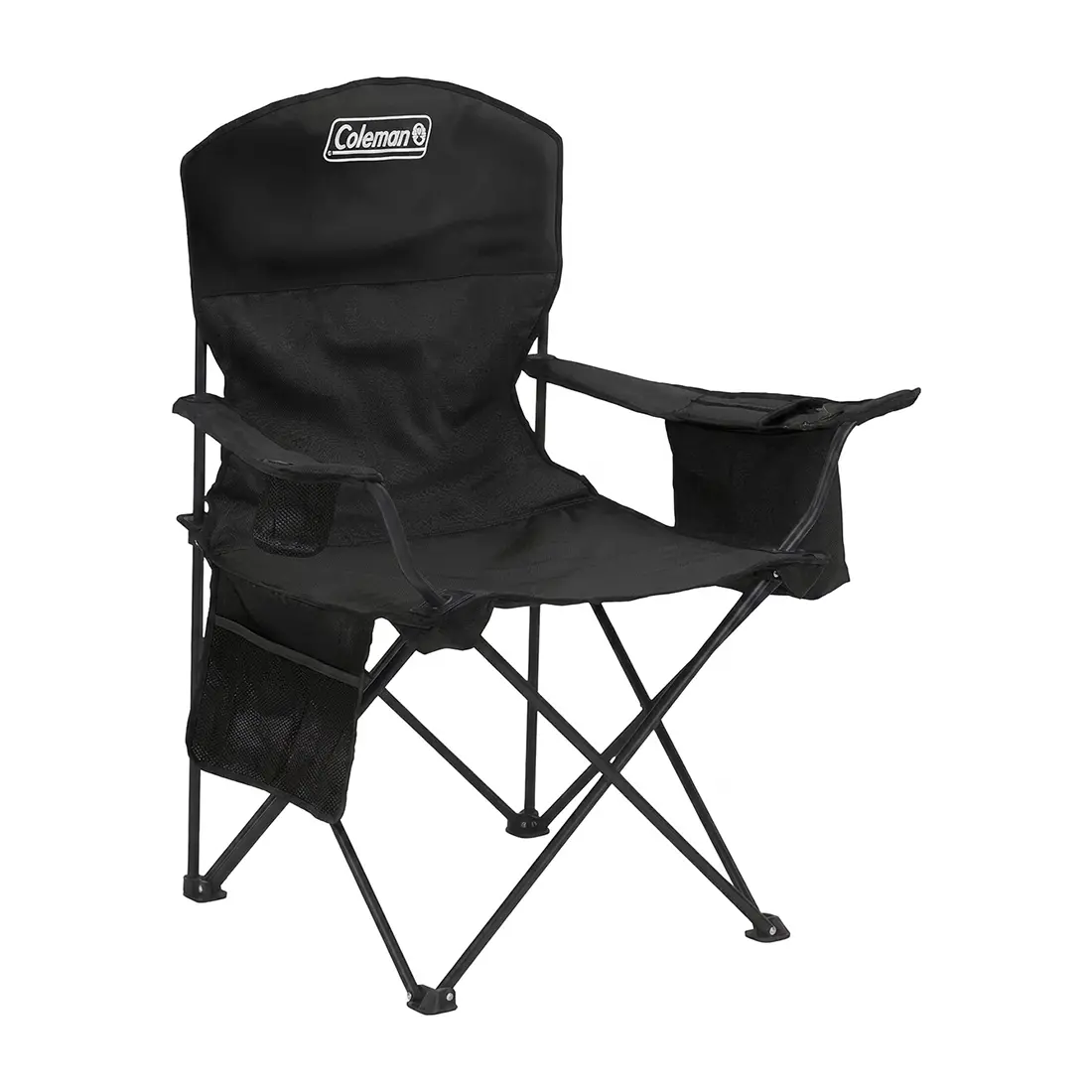 Silla Plegable Coleman Cooler Quad con Enfriador de Bebidas COLEMAN CAJA x 1 DESCRIPCIÓN DEL PRODUCTOTome una bebida fría a mano en el campamento, barbacoa o picnic con un Coleman Silla Cooler Quad. El refrigerador incorporado en el reposabrazos contiene hasta 4 latas y propor