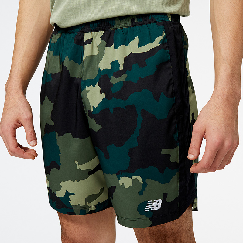 Short 7 pulgadas New Balance Accelerate Printed Verde (8 unidades)
