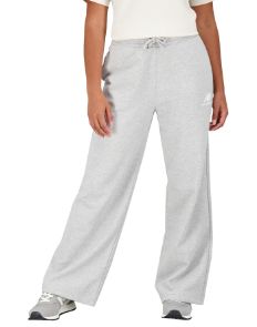 Pantalón Ancho Mujer New Balance Essentials Stacked Logo French Terry Gris (8 unidades)