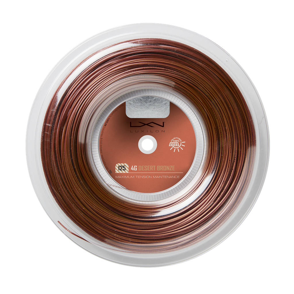 Cuerda para Raquetas Wilson Luxilon 4G Desert Bronze 125 (Reel) 200m