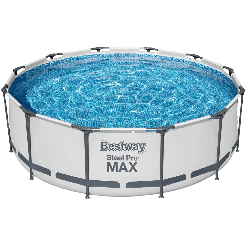 Piscina Redonda Armable Bestway Steel Pro MAX 3.66m x 1.00m con Bomba de filtración (110-120 V)