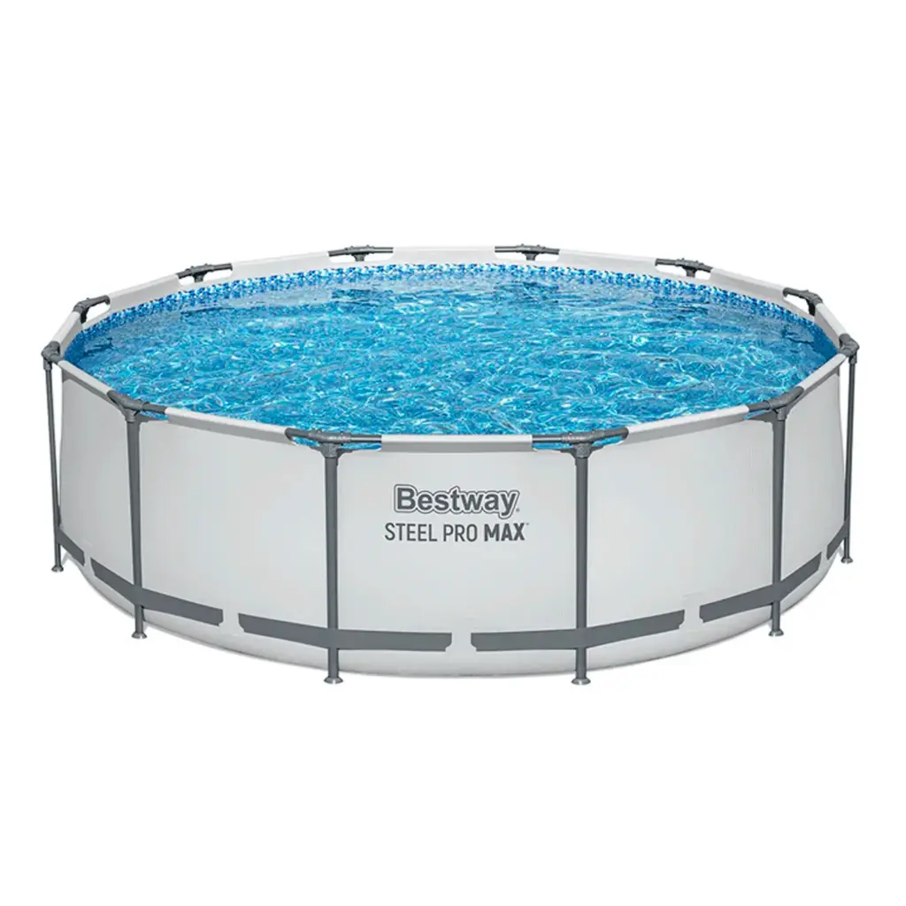 Piscina Redonda Armable Bestway Steel Pro MAX 3.66m x 1.00m con Bomba de filtración (110-120 V)