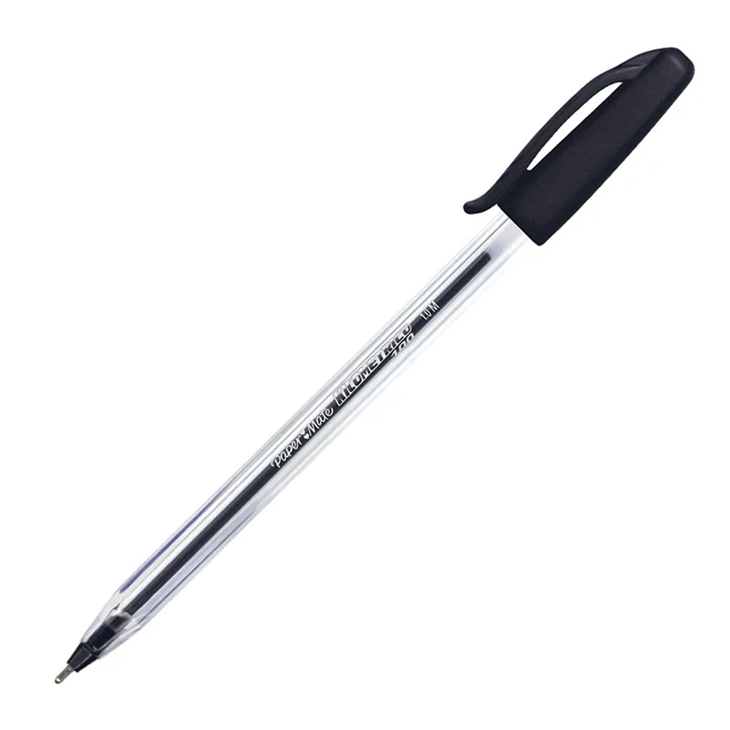Bolígrafo Paper Mate Kilométrico Ink Joy Negro 12 Unidades