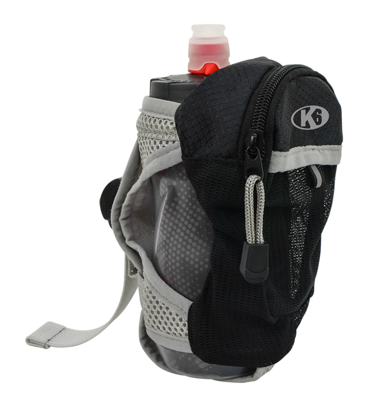 [67928] Botella de Agua K6 12 oz con Bolso de Mano para Correr (GRIS)