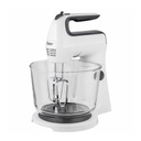 Batidora de Mano y Pedestal Oster con Tazón de Vidrio 6 Velocidades 3.7L 250W