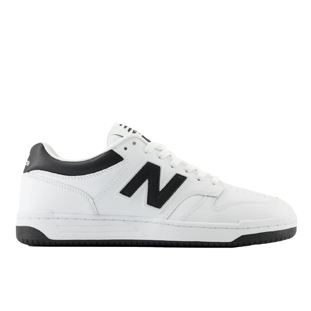 [BB480LBK-D-10.5] Zapato Lifestyle New Balance BB480 Low (Negro y Blanco, 10.5)