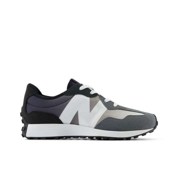 [GS327KW-M-10.5] Zapato Lifestyle Infantil New Balance 327 Only (Gris y Blanco, 10.5)