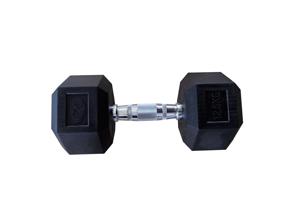 Mancuerna Pesa K6 Hexagonal Encauchetada 12.5kg