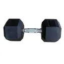 Mancuerna pesa K6 hexagonal encauchetada K6 15 kg