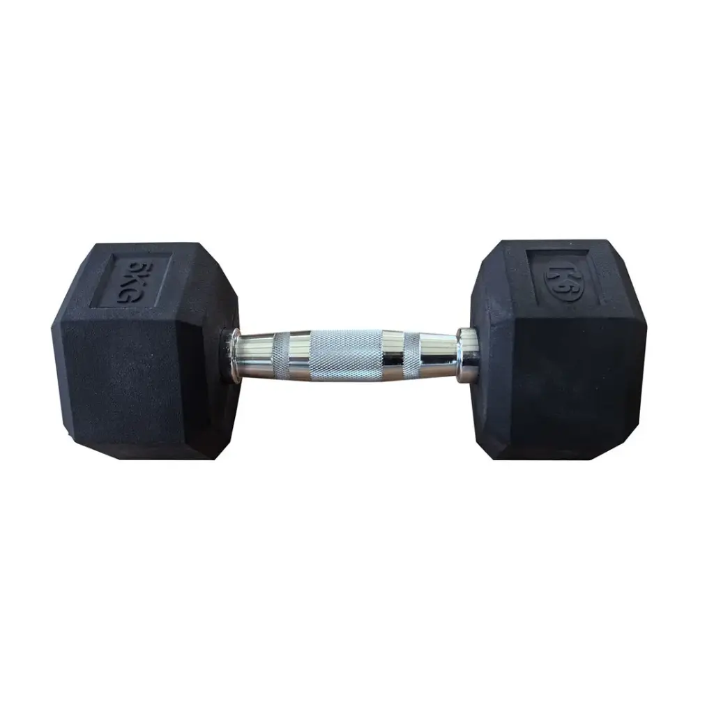 Mancuerna Pesa K6 Hexagonal Encauchetada 5kg 