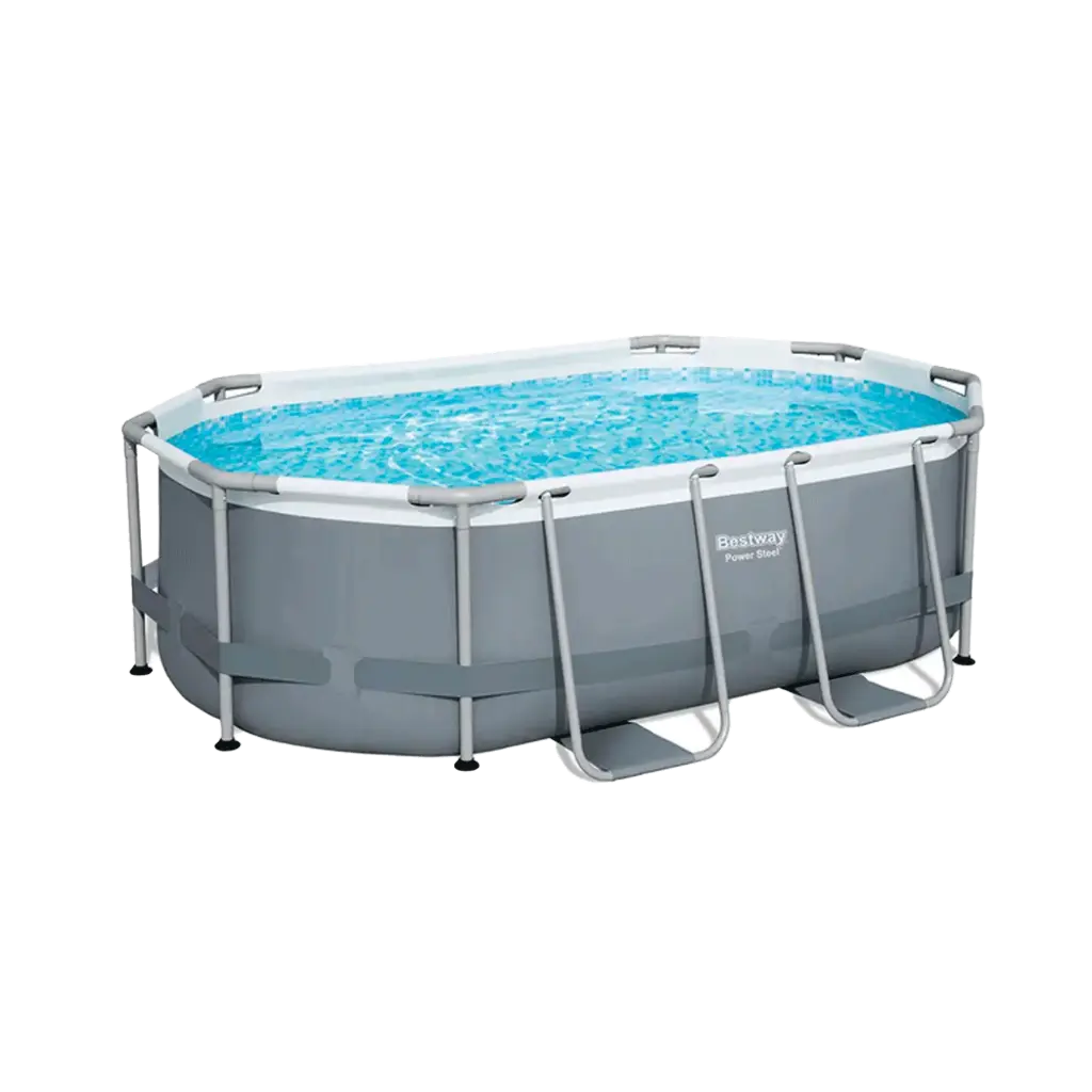 [5613Z] Set de Piscina Armable Familiar Bestway Ovalada Steel Pro Max 3.05m x 2.00m x 84cm