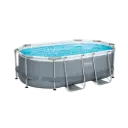 Set de Piscina Armable Familiar Bestway Ovalada Steel Pro Max 3.05m x 2.00m x 84cm