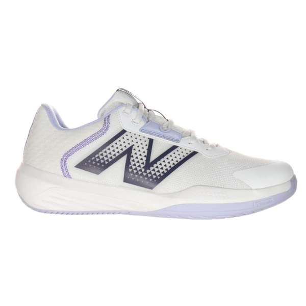 [MCH696O6-D-10.5] Zapato Tenis New Balance 696 Hard Court v6 (Blanco y Negro, 10.5)