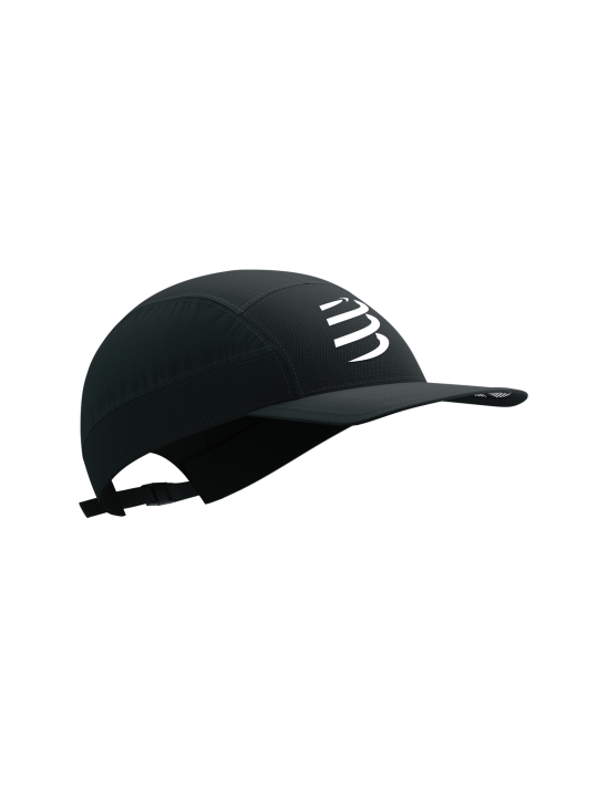 [XHWU7369038TU] Gorra Compressport Light 5 Paneles (Negro y Blanco)