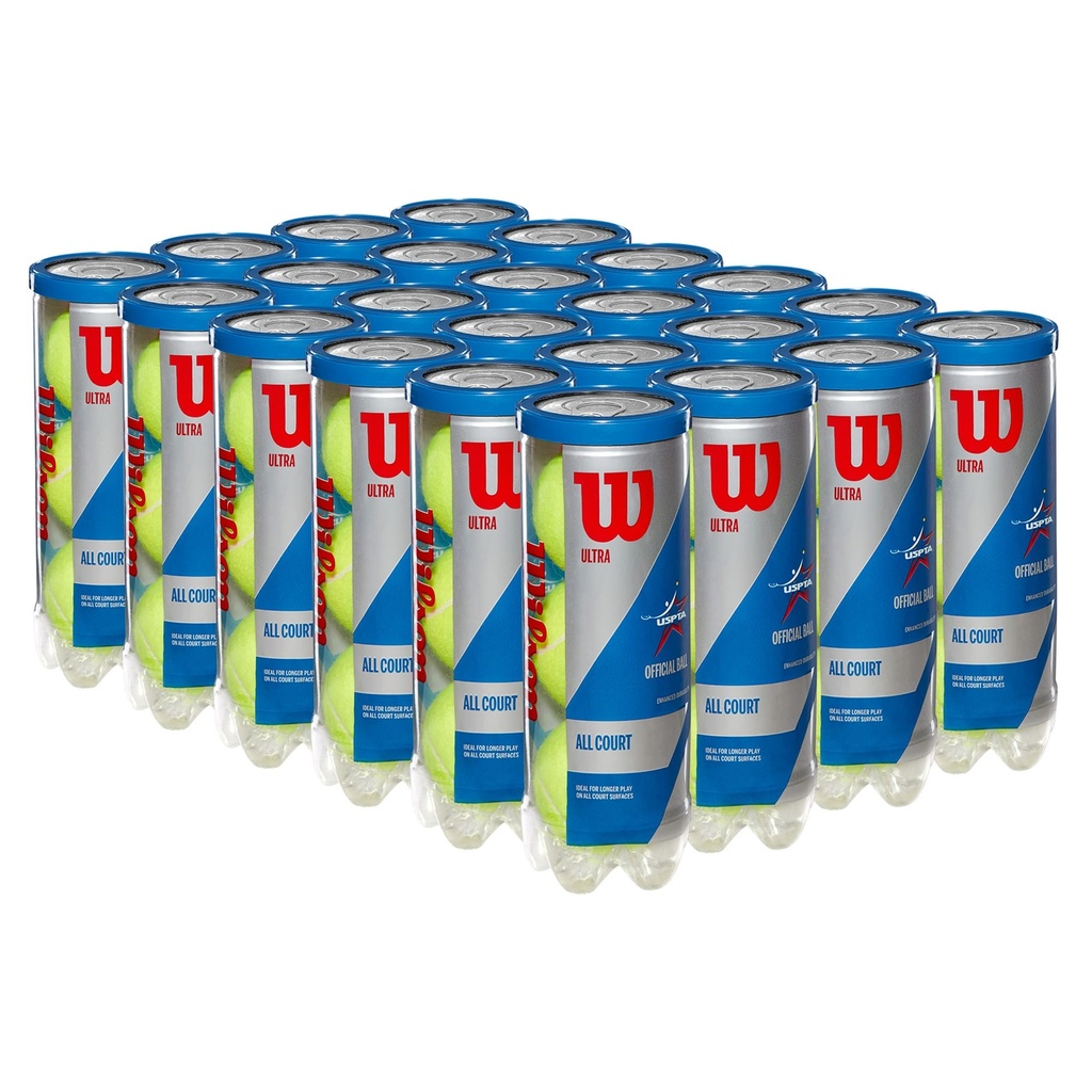 Caja de Pelotas de Tenis Wilson Ultra All Court 3P X 24T