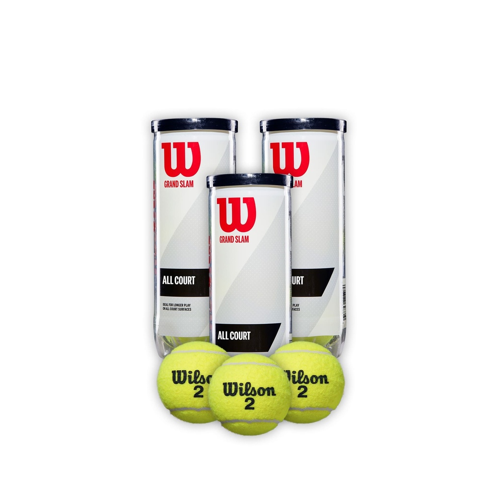 Combo Pelotas de Tenis Wilson Grand Slam Tarro 3P X 3T