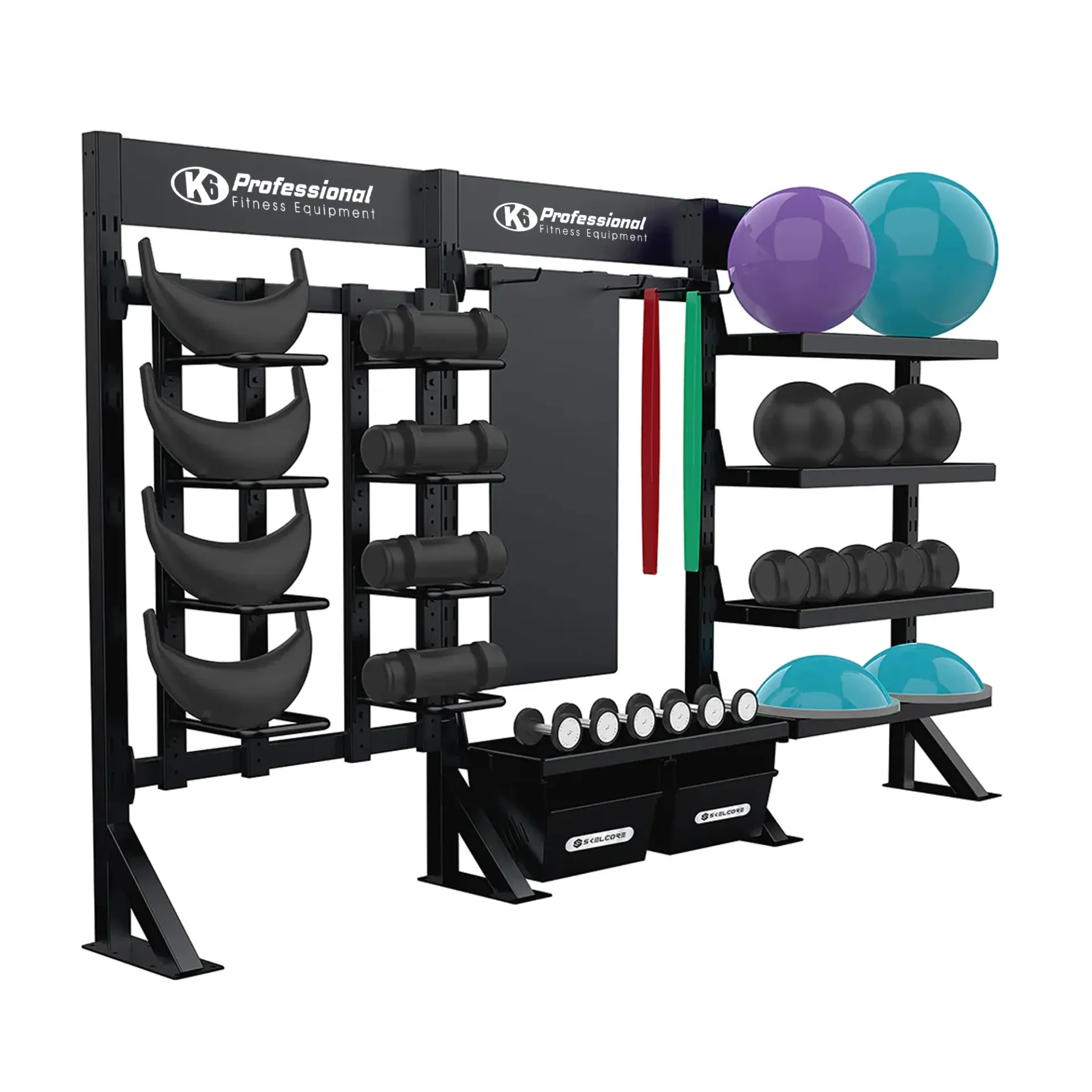Mueble de almacenamiento para gym triple K6 Professional