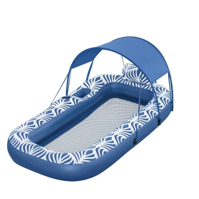 Tumbona Inflable Bestway Comfort Plush Shaded Lounge 1.98m x 1.12m