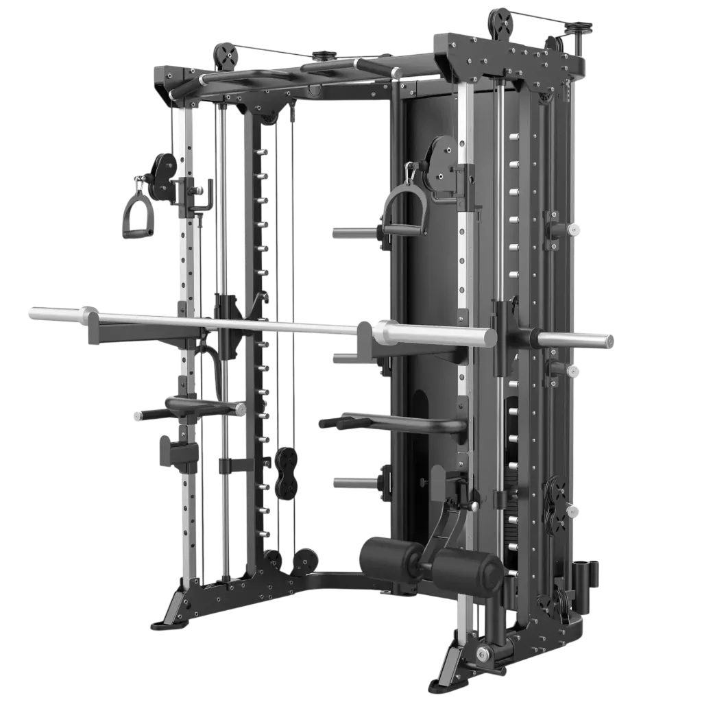 Maquina Smith fitness multifuncional K6 Professional (60 kg x 2)