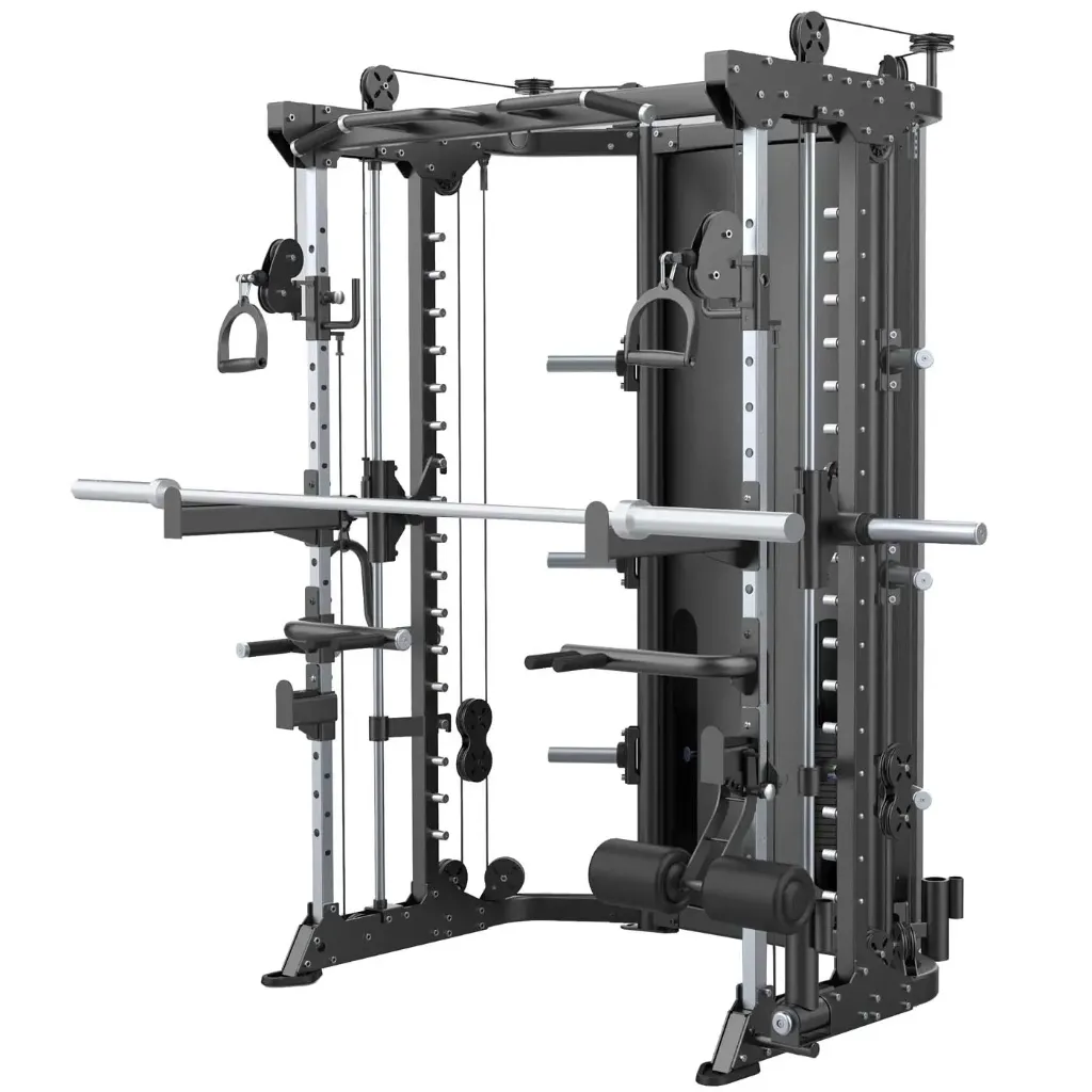 Maquina Smith fitness multifuncional K6 Professional (60 kg x 2)