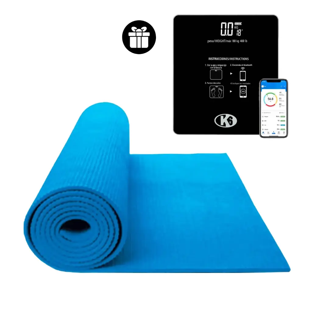 Kit Yoga Mat+ Báscula Conexión Bluetooth