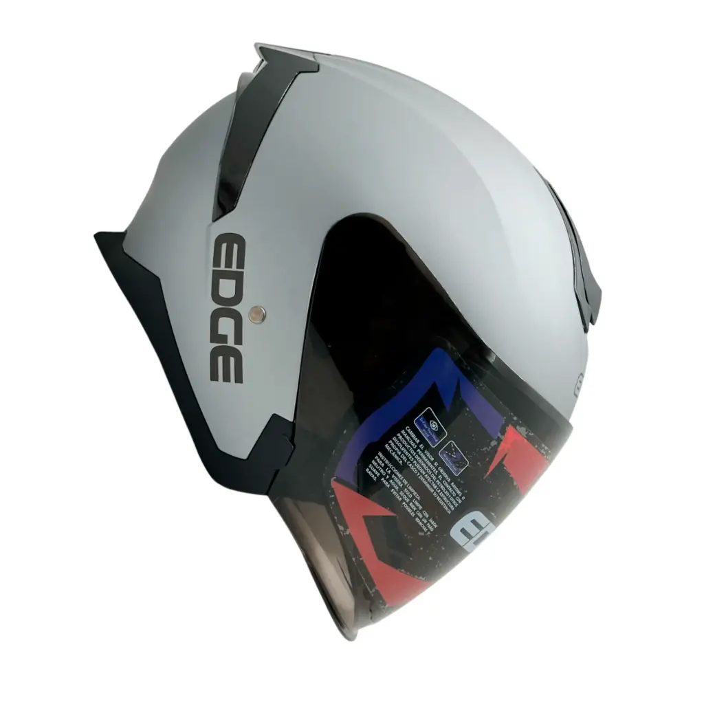 Casco Semi Integral Edge Bonnie Doble Visor Oscuro Luz Led  