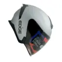 Casco Semi Integral Edge Bonnie Doble Visor Oscuro Luz Led  