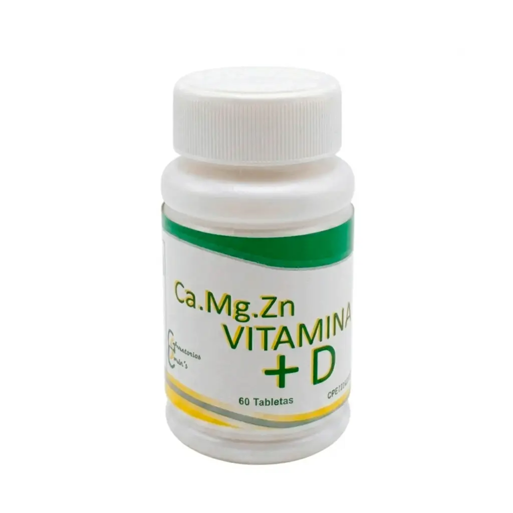 [001-LB] Calcio Magnesio Zinc + Vitamina D Laboratorios Baron's 60 Tabletas