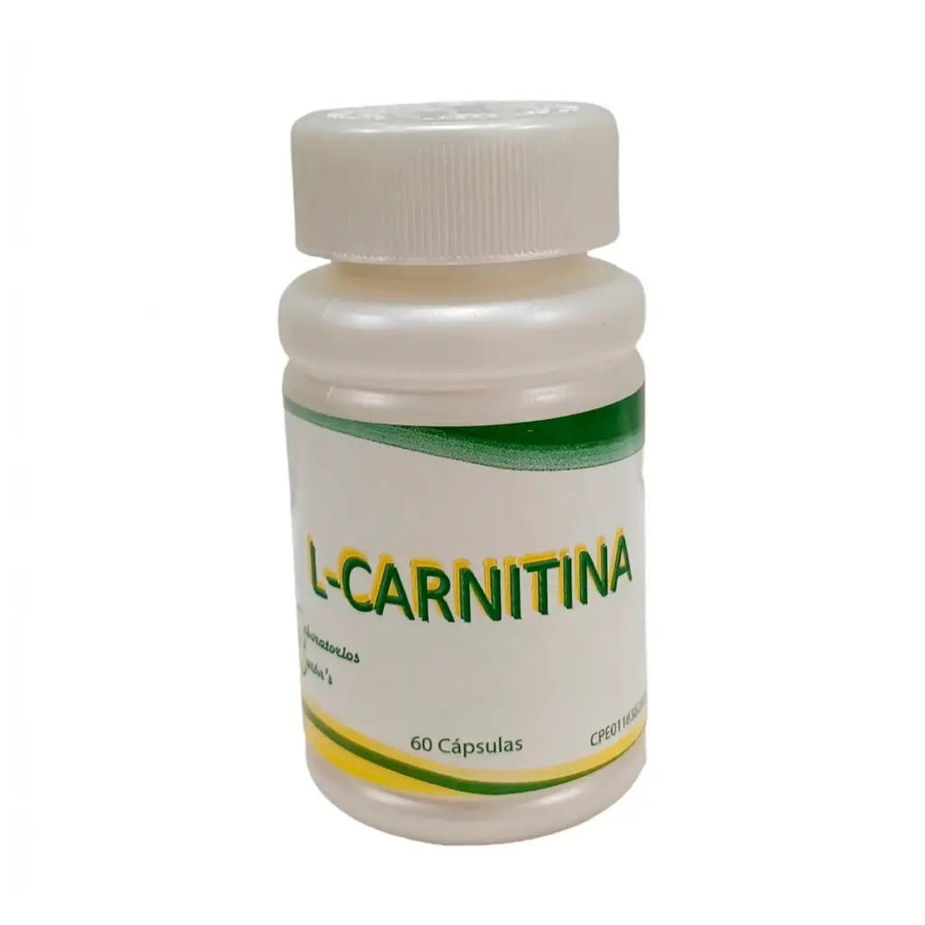 [033-LB] L-Carnitina Laboratorios Baron's Quema Grasa y Energía 300mg 60 Cápsulas 