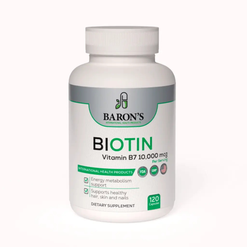 Biotina Baron's Máxima Potencia 10000Mcg 120 Cápsulas 